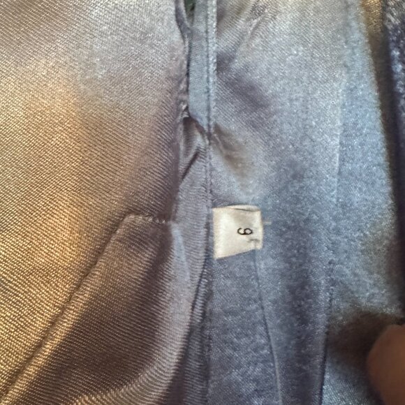 Grey satin ball gown, truly epic! Drunk purchase, my regret, your win! - Picture 6 of 11